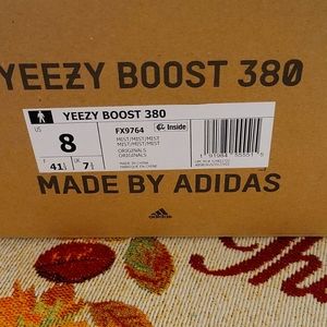 Yeezy Boost 380 size 8mens/9.5 women's mist